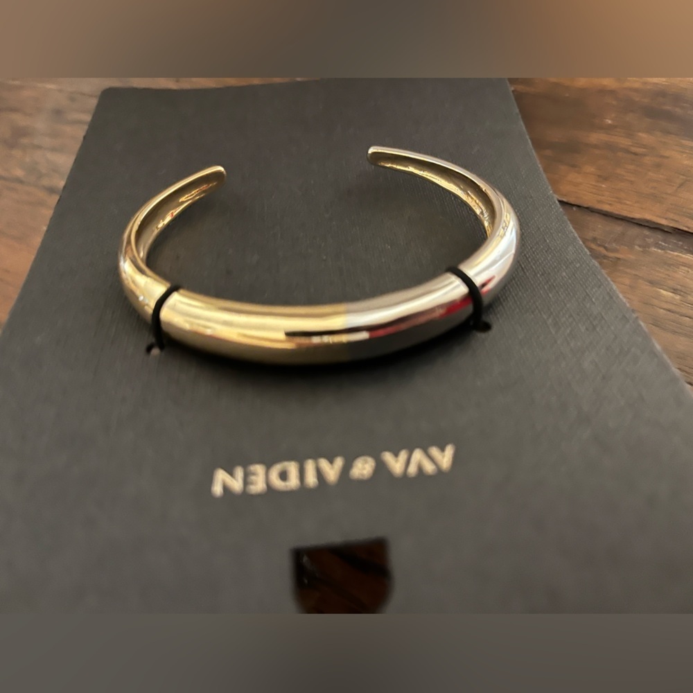 🆕 AVA & AIDEN Gold and silver Toned Bangle Bracelet Brand New casual jewelry